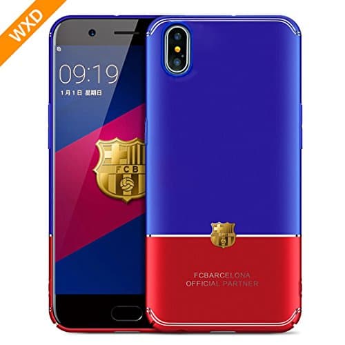 iPhone X Case iPhone 10 Case For the World Cup Barcelona,WXD Luxury iPhone Back Anti-Scratch Bright Ultra-Thin Bumper Case Cover Blue &amp; Red [Ultra Thin][Slim Fit][Hard PC] for Apple iPhone X