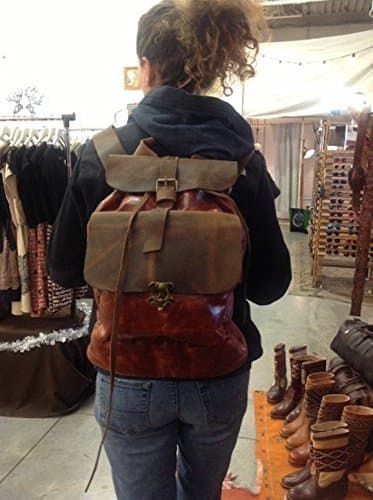 Women Leather Backpack Bag,Large Leather Backpack/Weekend Flight Backpacks/Handmade Leather Backpack/Vintage cognac Backpack