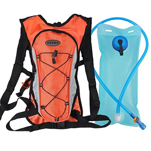 Hydration Pack with 2L Backpack Water Bladder Professional Lightweight Outdoor Tactical Survival Reservoir Men Women Kids Camping Hiking Running Biking Bag
