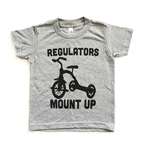 Grey Regulators Mount Up Unisex Kids Tee (2 (compares to 2T/3T))