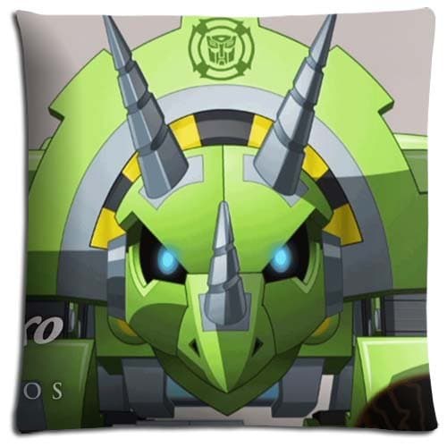 Fade Resistant Polyester Cotton Cushion Pillow Case Super-soft Transformers Rescue Bots Zippered 18x18 inch 45x45 cm