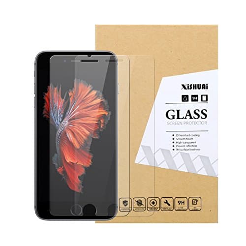 [2 Pack] iPhone 6S Screen Protector, XiSHUAi,Tempered Glass Screen Protector 4.7 Inch 9H (3D Touch Compatible) Max Touch Accuracy, Durability, HD Clarity, Bubble Free, Anti-Fingerprint