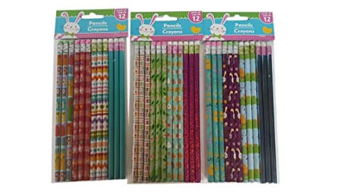 36 Easter Themed Holiday Pencils Bundle Pack of Three (3) Assorted Sets of 12 Pencils Each