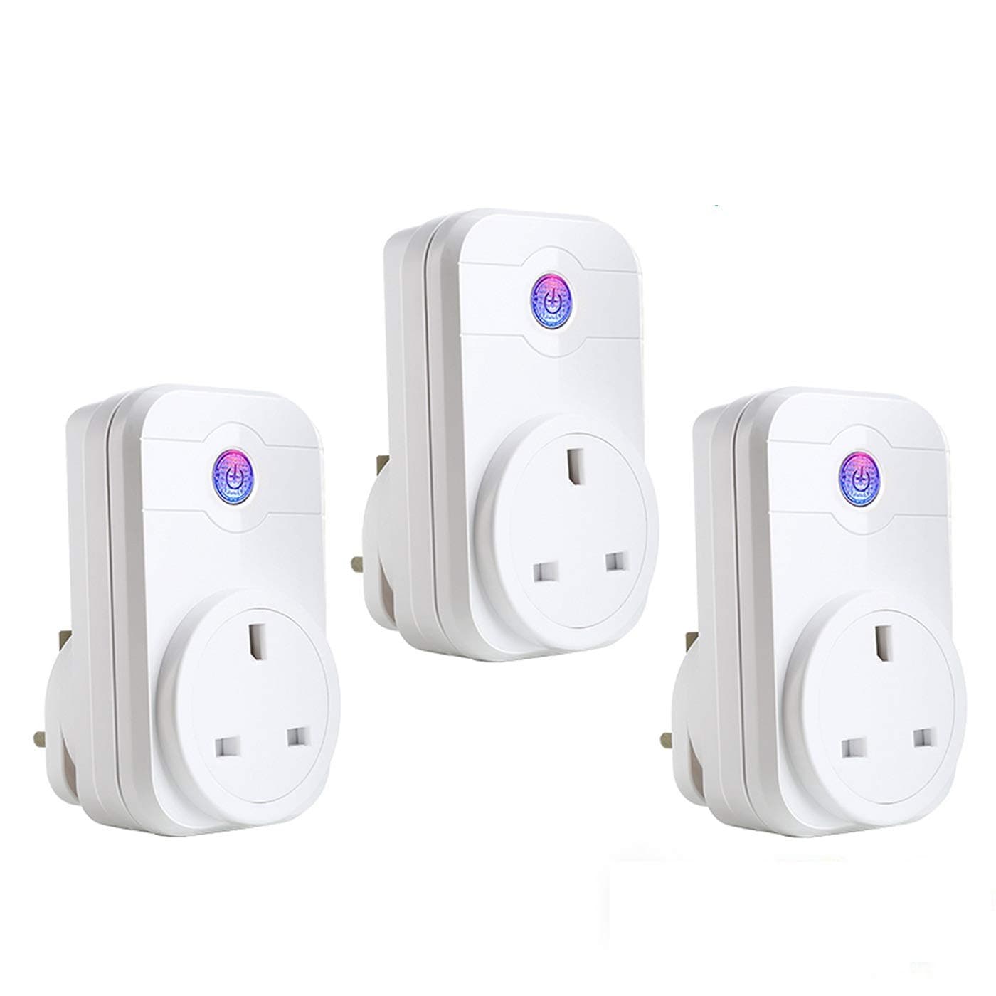 WiFi Smart Plug App Remote Control Socket Working with Alexa Google Home and IFTTT Support Timing Energy Saving Home Devices No Hub Required Control Your Devices from Anywhere (3 Packs)