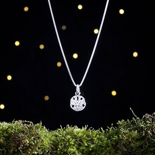 Sterling Silver Tiny Sand Dollar - VERY SMALL, Lightweight, Double Sided - (Charm Only or Necklace)