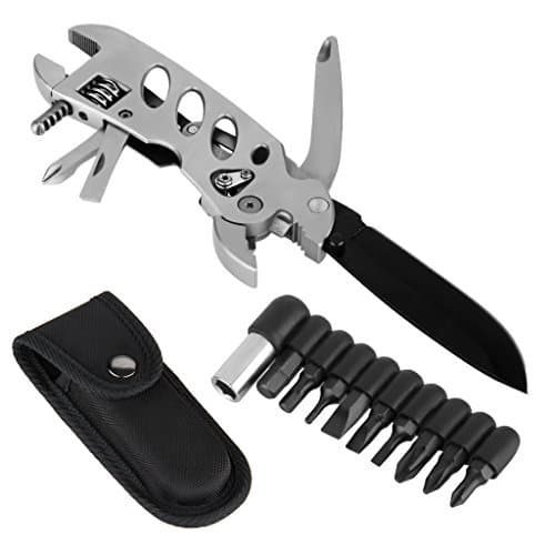 OUTU 7-in-1 Compact Sports Outdoors Multi-function Pocket Tools for Camping Fishing Climbing by OUTU