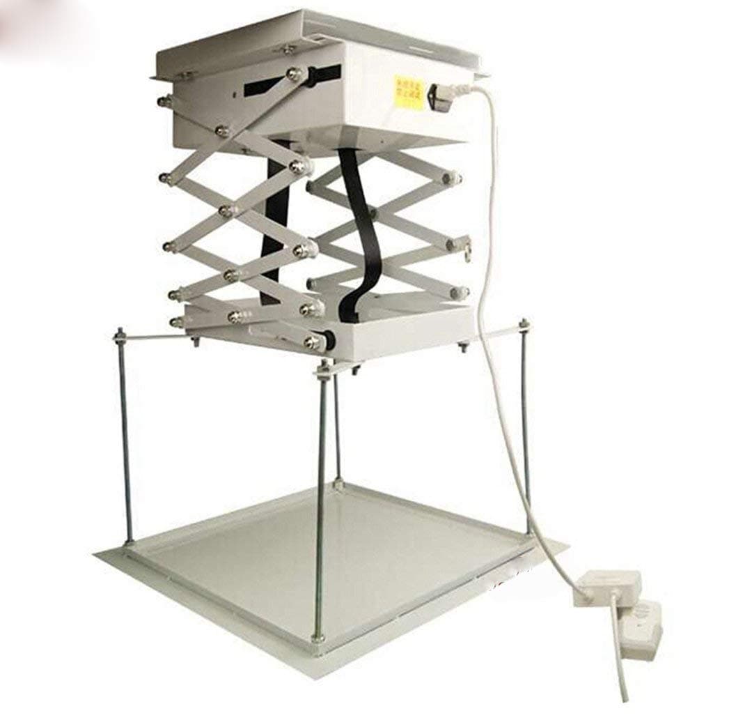 1m Projector Stand, Motorized Electric Lift, Projector Scissors, Ceiling Mount, Projector Lift with Wireless Remote Control 110v / 220v