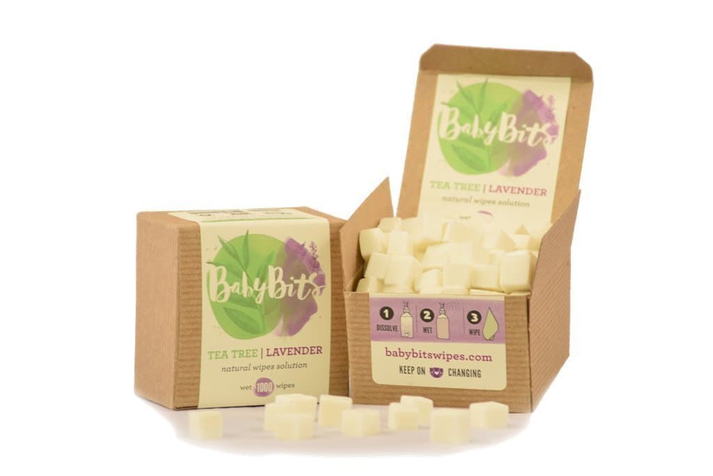 Baby Bits Wipes Solution - Makes 1,000 Natural Wipes - Made in The USA! (2 - Pack)