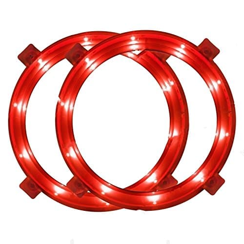 Cornhole Lights LED by Valulane All Night Cornhole Game Set six different colors (Red)