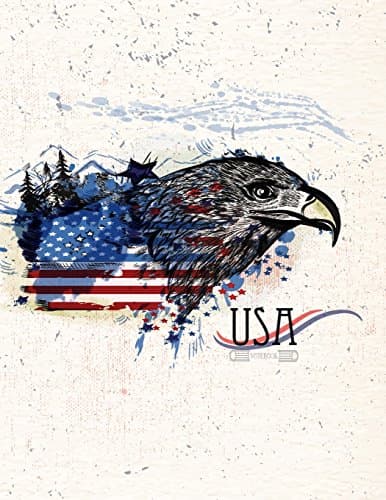Notebook: USA eagle cover and Dot pages, Extra large (8.5 x 11) inches, 110 pages, notebooks and journals: Volume 9 (USA eagle notebook,with Dot pages, Extra large (8.5 x 11) inches, 110 pages) Paperback – 9 May 2018
