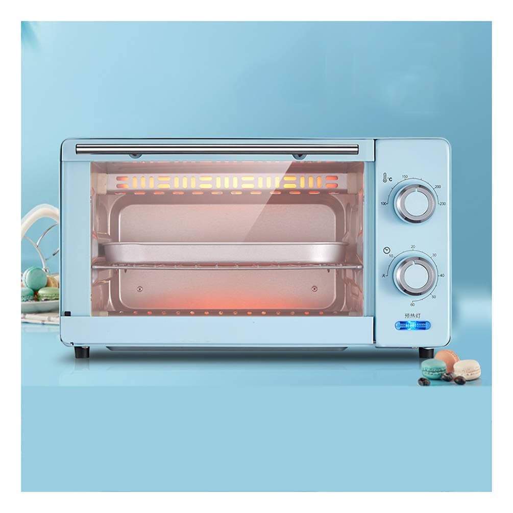 MDEOH Mini Oven Home Multi-Function Electric Oven Baking Cake 11 Liter 1000 Watts Unified Temperature Control for Upper and Lower Pipes