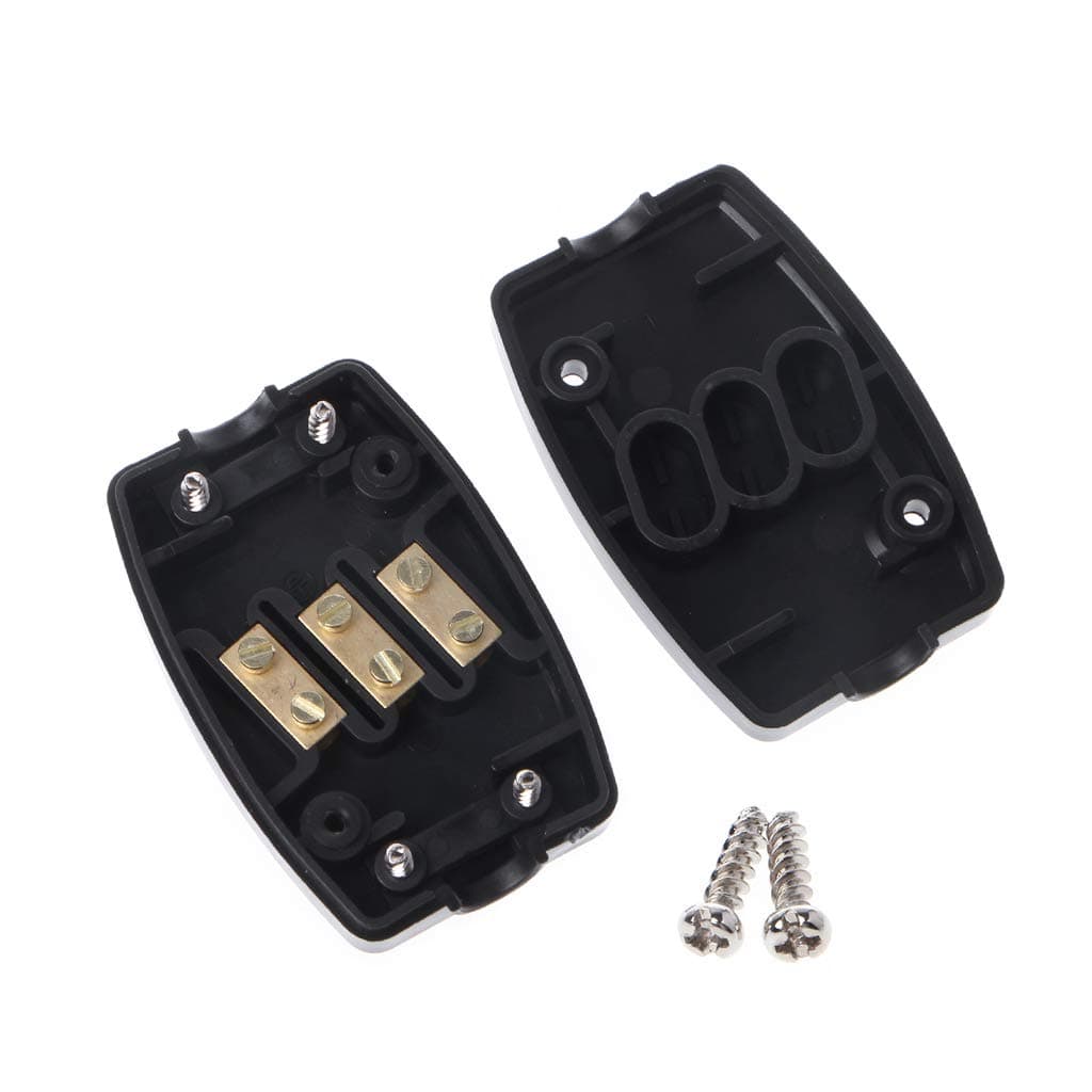 LGQing 13A InLine Connector Box 3 Terminal Join Flex Cable Wire Mains Electrical Joiner
