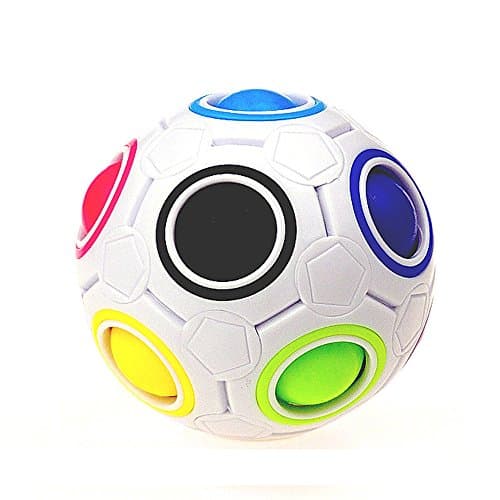 Mromick Rainbow Magic Plastic Ball cube with plastic case puzzleToys For Teenagers Adult Stress Reliever Children's Educational Toy