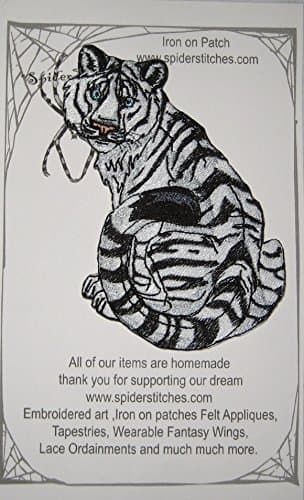 White Tiger Iron on Patch Applique