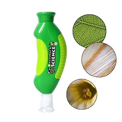 GREATLOVE Plastic Creative Handheld Microscope Outdoor Adventure 30X Microscope - Early Childhood Development Science Discovery Educational Toys Bioscience Tools