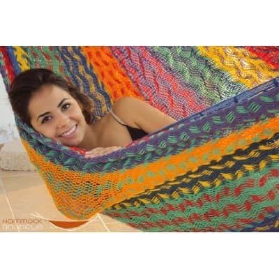 Thick Cord Mayan Hammock Multicolor Nylon