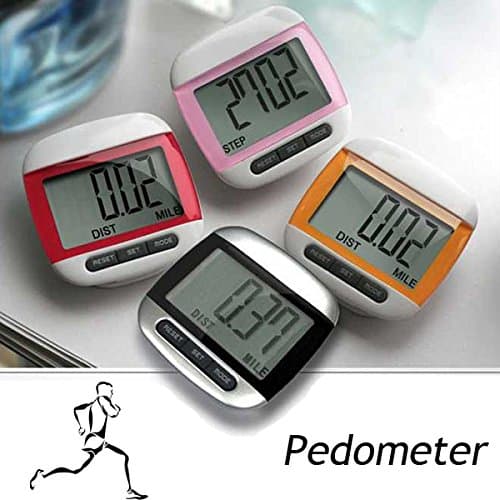 Multi-function Pedometer Large LCD Display Step Pedometer Walking Calorie Distance Counter-Color Random