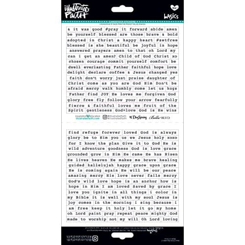 Illustrated Faith Basics Wordfetti 2 Elements Stickers