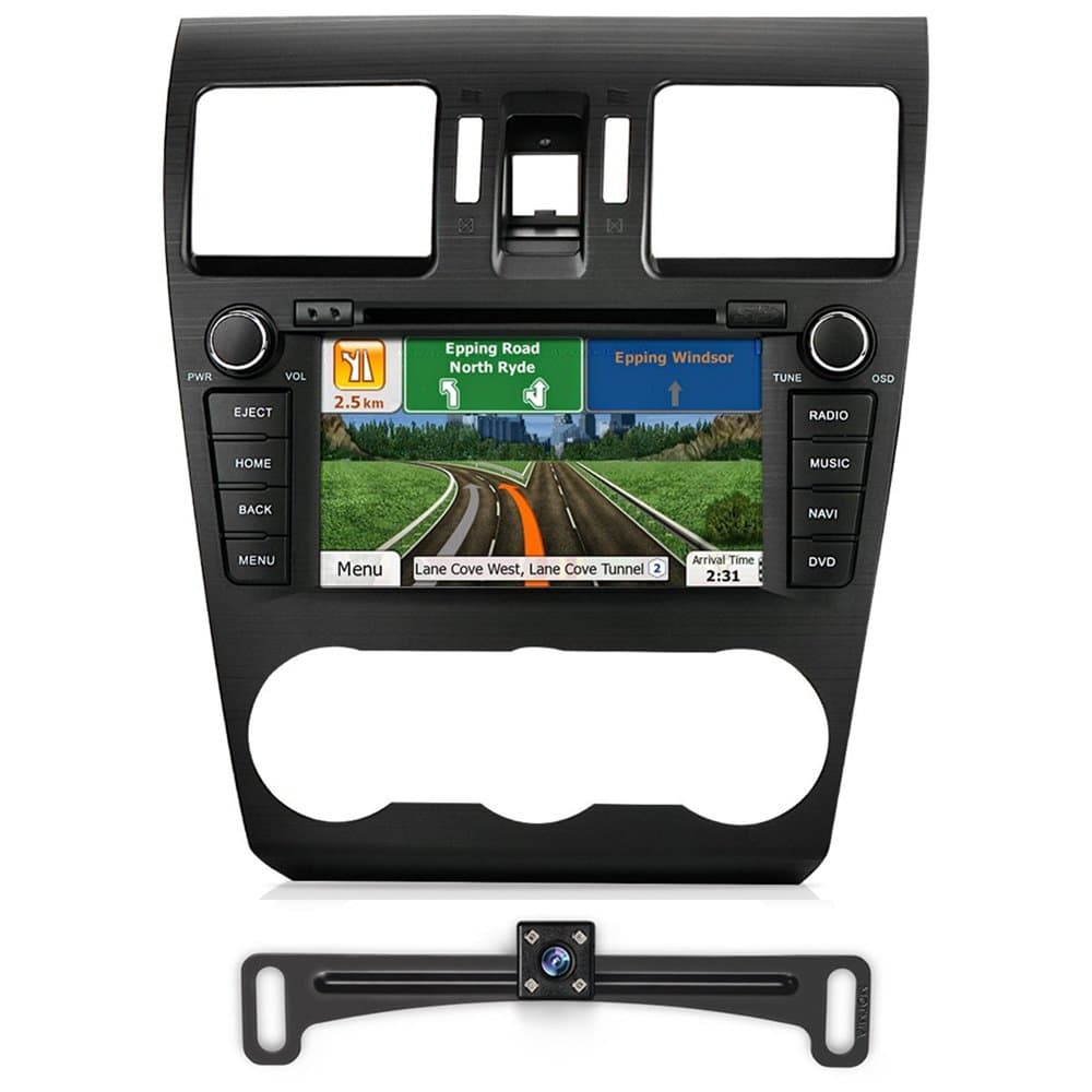 AIMTOM 2014 2015 Subaru Forester In-dash GPS Navigation Android Stereo Bluetooth DVD CD Deck 7" Touch Screen AV Receiver FM AM Radio USB SD Multimedia Player Built-in Wi-Fi Head Unit with backup camer