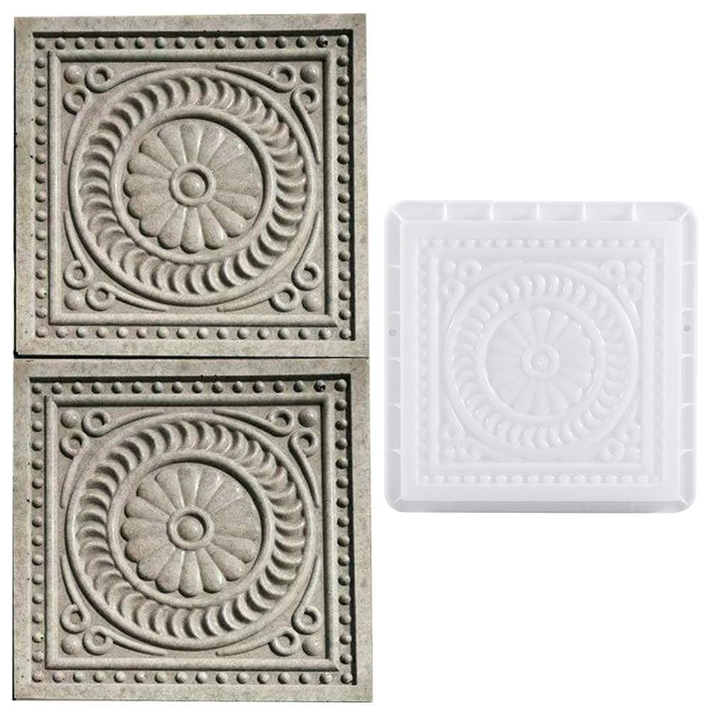 Square DIY Paving Mould Plastic Simulation Paving Concrete Stepping Stone Mould Molds Stones Slabs Garden 32326cm