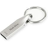 Metal USB Flash Drive 32 GB 2.0 - Silver with Key Ring