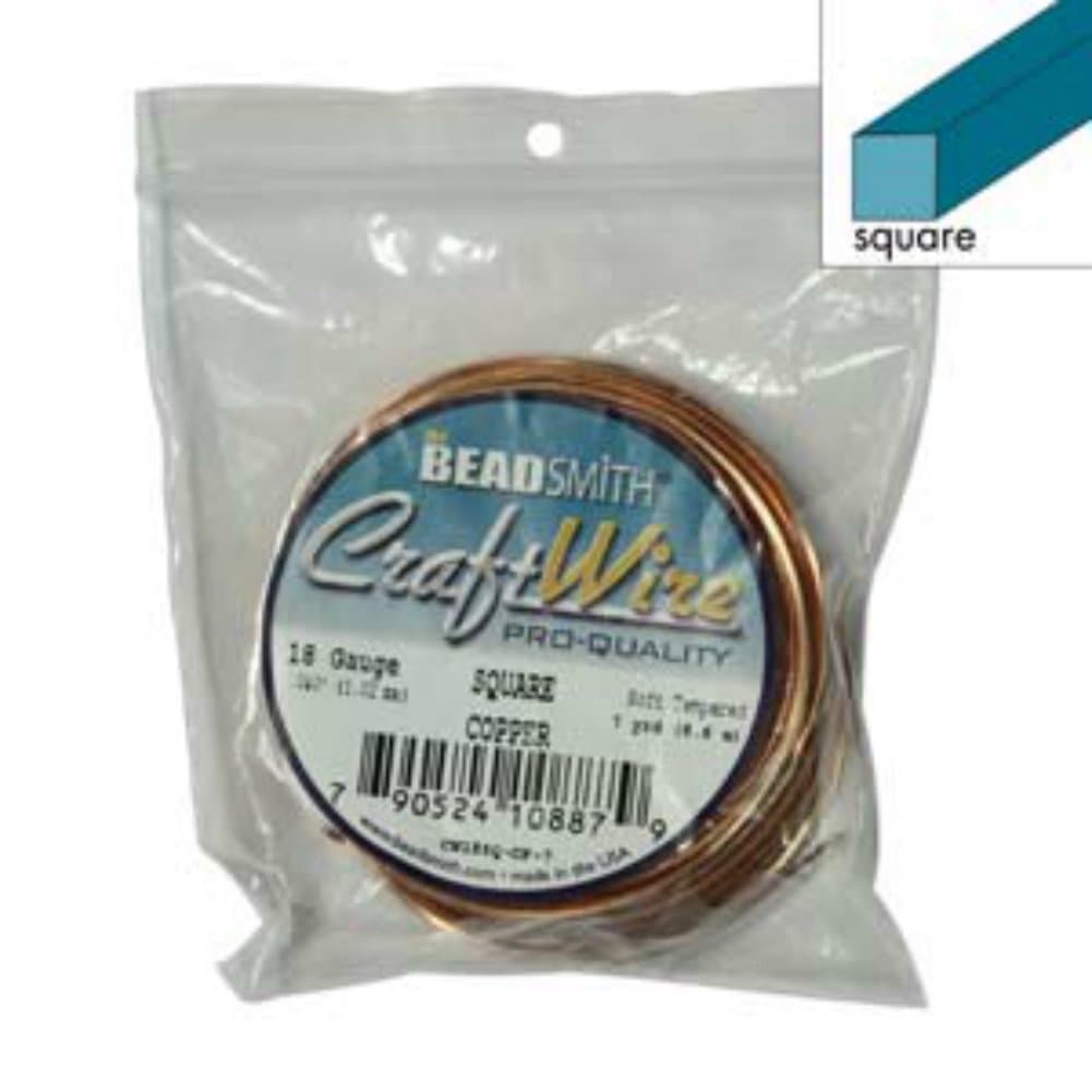 18 Ga Square Copper Craft Wire Copper Color