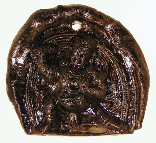 Nepal Tsa Tsa Buddhist Clay Relic Impression Vajrapani
