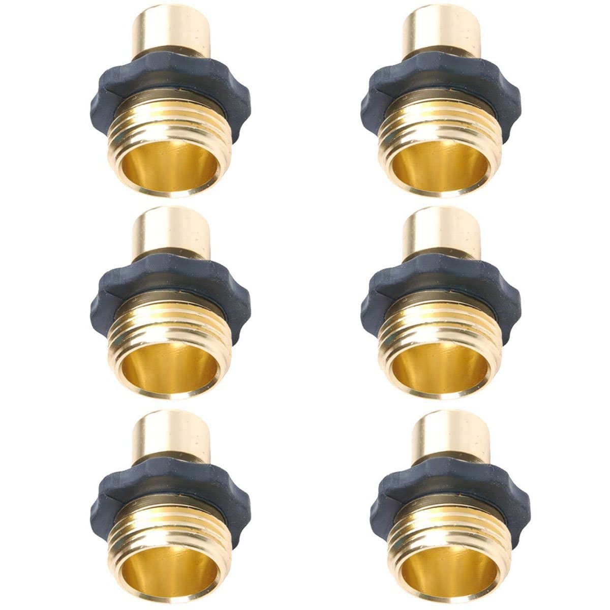 Hose Male Quick Connectors Set - 6 Pieces
