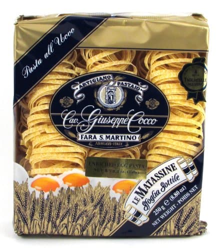 Giuseppe Cocco (6 pack) Tagliatelle Egg Pasta hand-made slow dried 250g bags from Italy