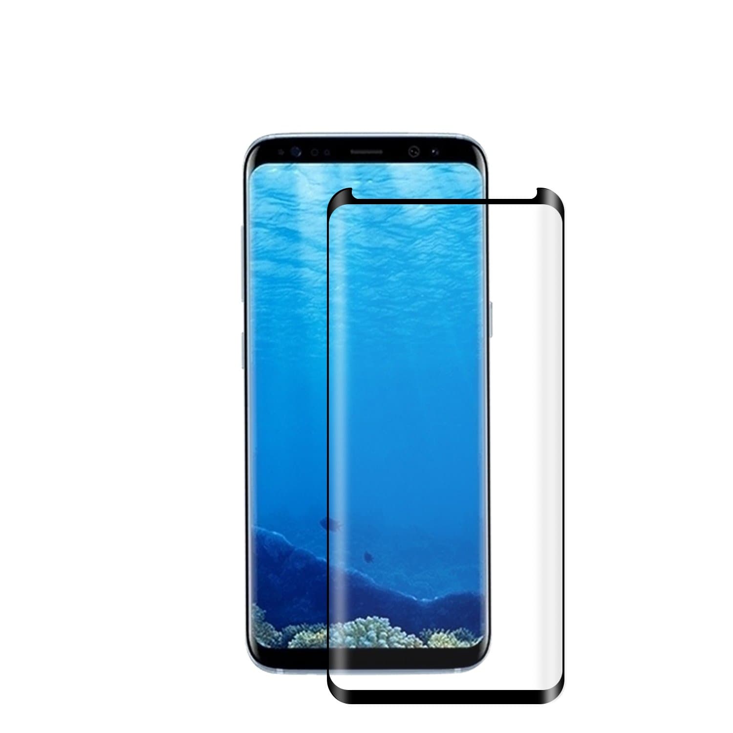 Galaxy S8 Plus Screen Protector ,Banety Tempered Glass Screen Protector [Case-Friendly] [Anti-Bubble] [3D Touch] Screen Protectorfor Samsung Galaxy S8 Plus(Black).