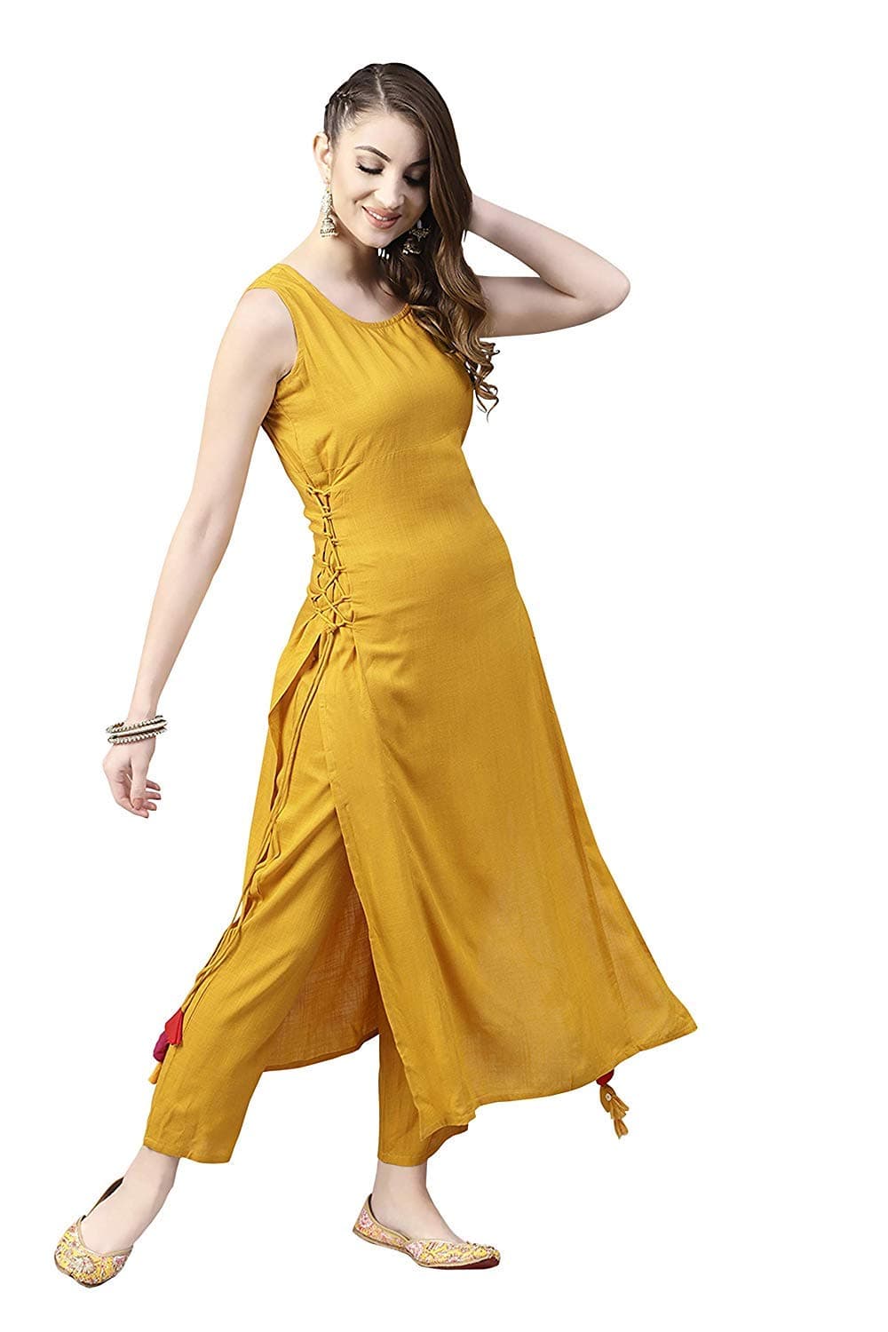 BELOMODA Women's Rayon Regular Kurti