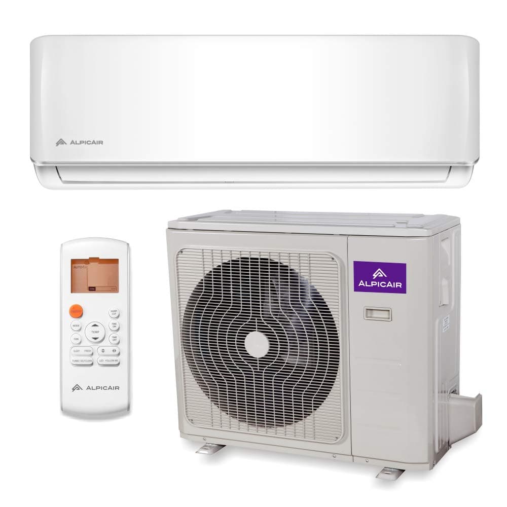 AlpicAir 24,000 BTU Ductless Mini Split Air Conditioner System Inverter Heat Pump
