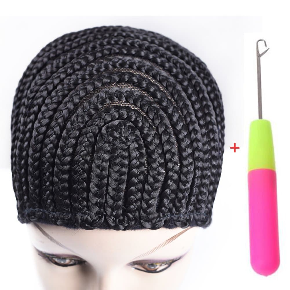 Refined Braided Wig Caps Crotchet Cornrows Cap For Easier Sew In Caps for Making Wig Glueless Hair Net Liner Crochet Wig Caps