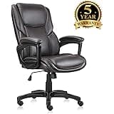 Ergonomic Office Chair, Home Desk Chairs High Back Computer Task Chairs with Adjustable, Backrest, Headrest, Armrest and Seat Height for Conference Room Executive Chairs(B)