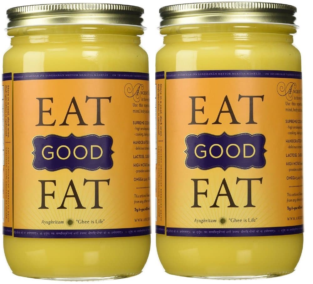 100% Organic Ghee from Grass-fed Cows, 32oz (Pack of 2)