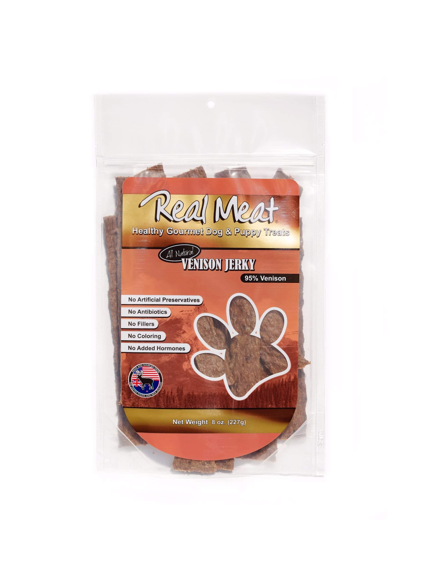 Real Meat Venison Jerky Strips, 8 oz.