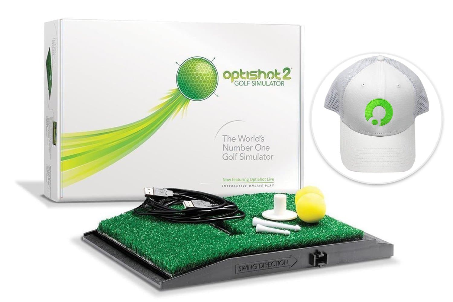 OptiShot 2 Golf Simulator (Simulator and White Hat)