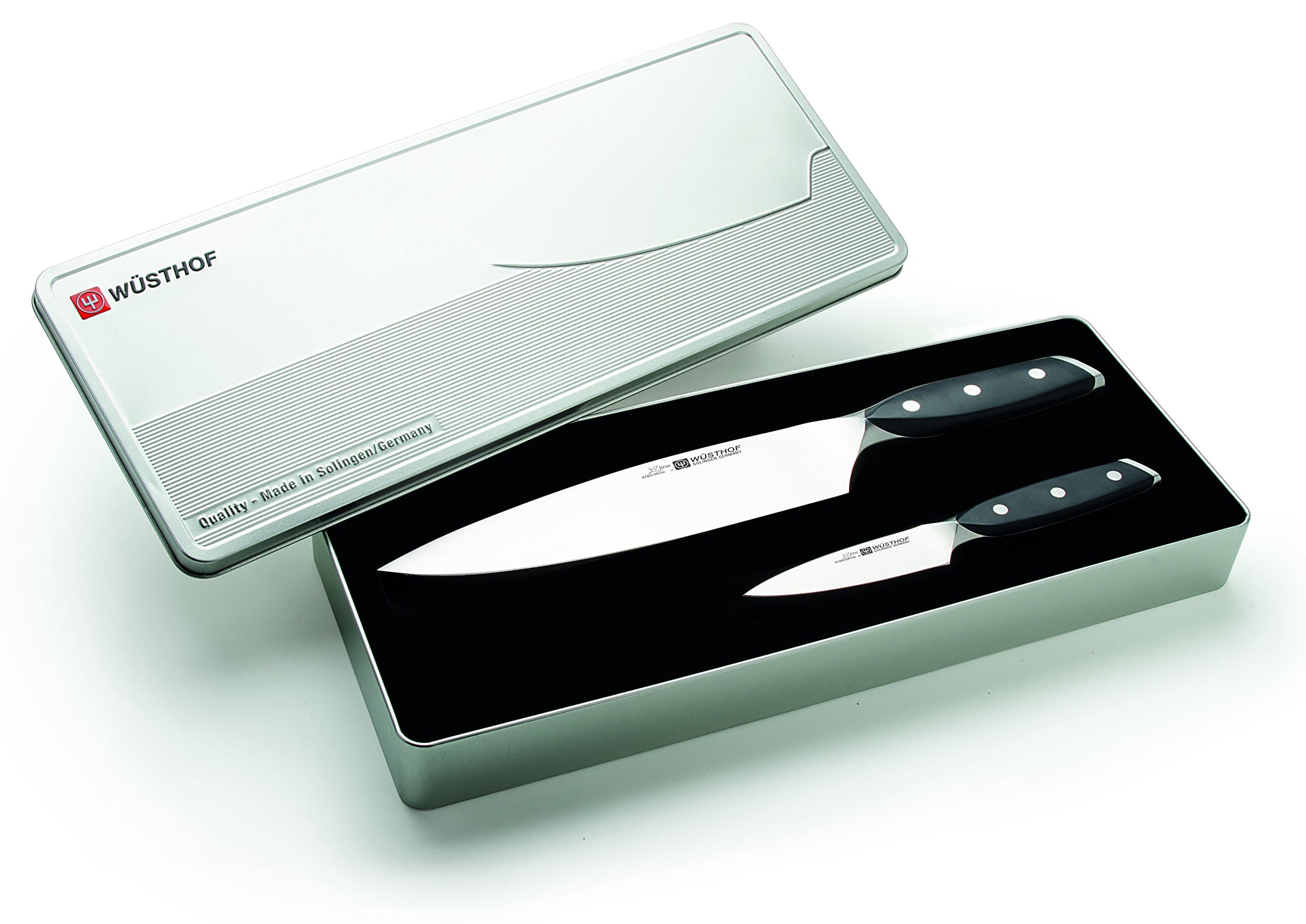 Wusthof Xline 2 Piece Knife Set, Silver