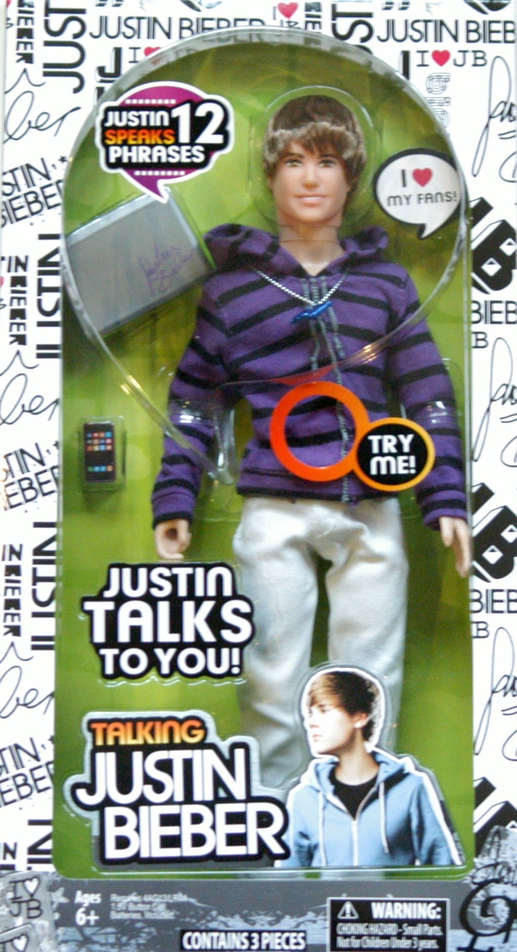 Justin Bieber Talking Doll