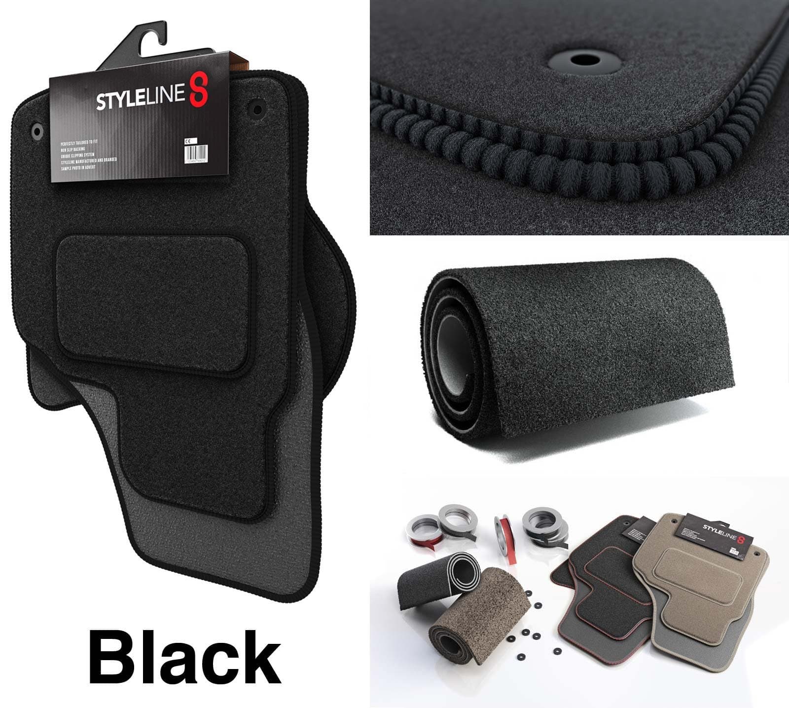 Fully Tailored Black Car Mats