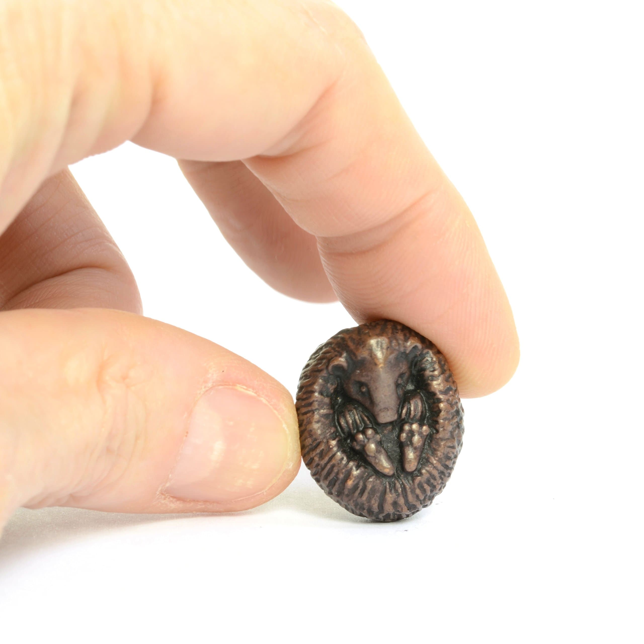 Meredith Studios Bonsai Collection - Miniature hot cast solid bronze hedgehog sculpture