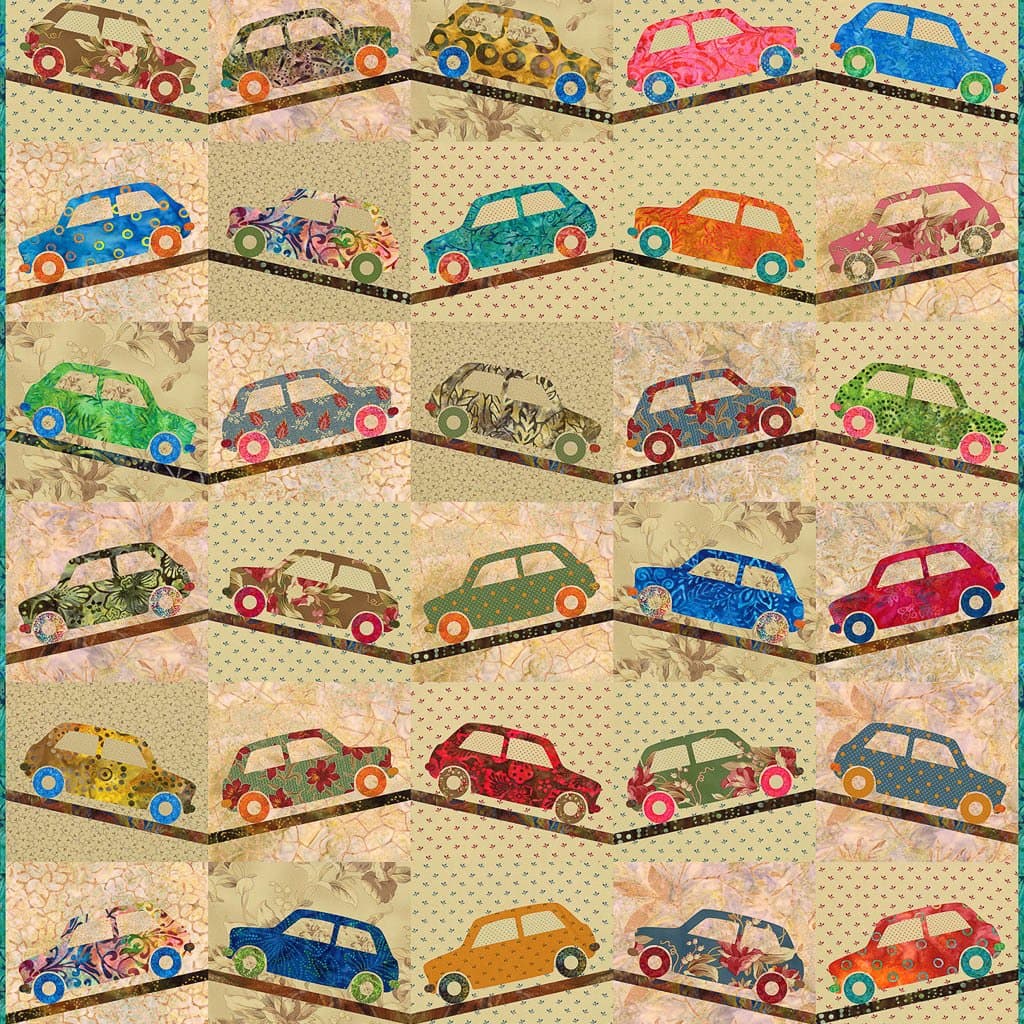 Laundry Basket Quilts, Sweet Ride - Applique Patterns