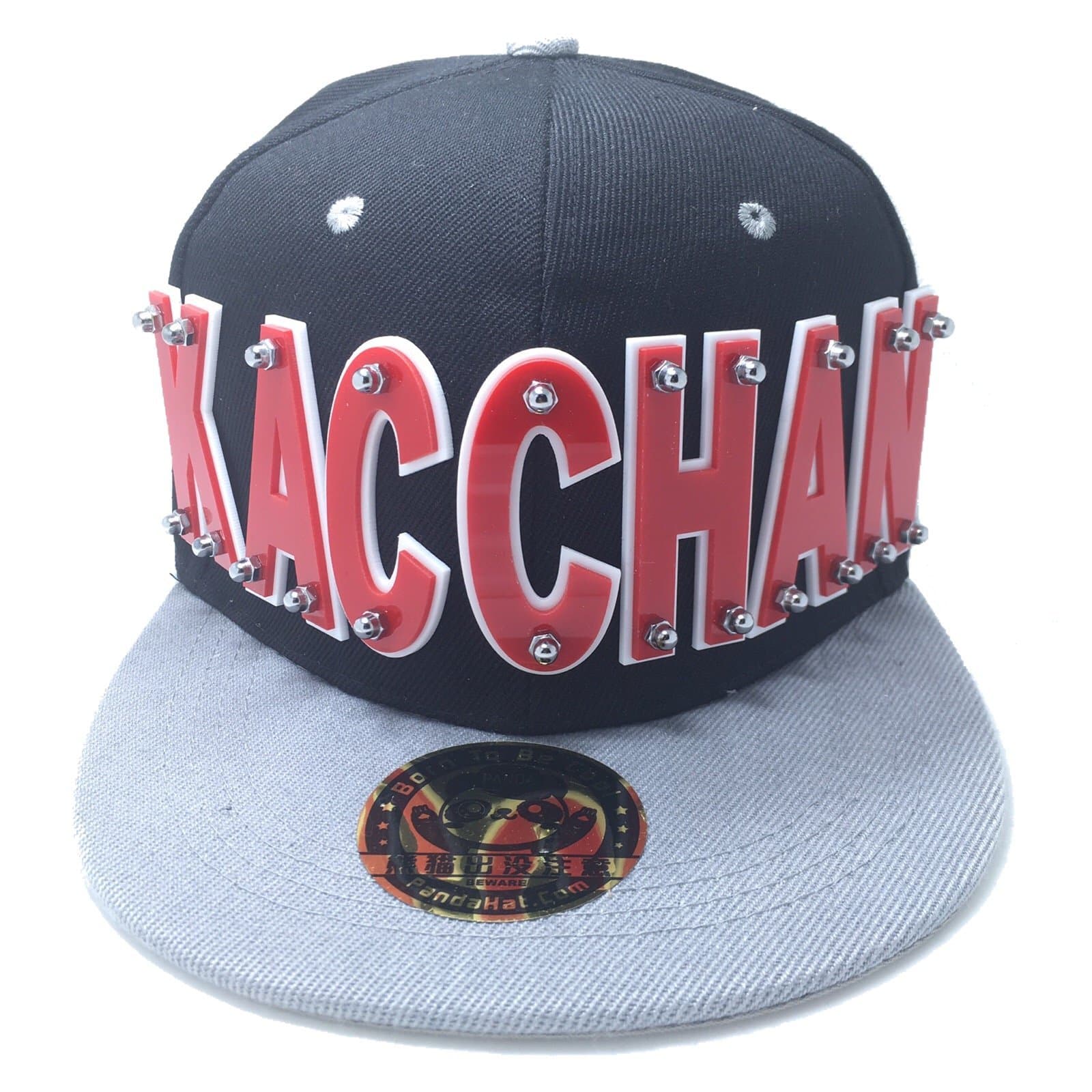KACCHAN HAT in Black with Grey Brim