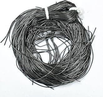Embroiderymaterial French Coil Bullion Metallic Wire Dabka for Embroidery,Beading and Jewelry Making, Antique Silver Color, 1MM, 45.72 Mtr(100 Gram)