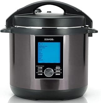 Zavor LUX LCD 8 Quart Programmable Electric Multi-Cooker: Pressure Cooker, Slow Cooker, Rice Cooker, Yogurt Maker, Steamer and more - Black (ZSELL23)