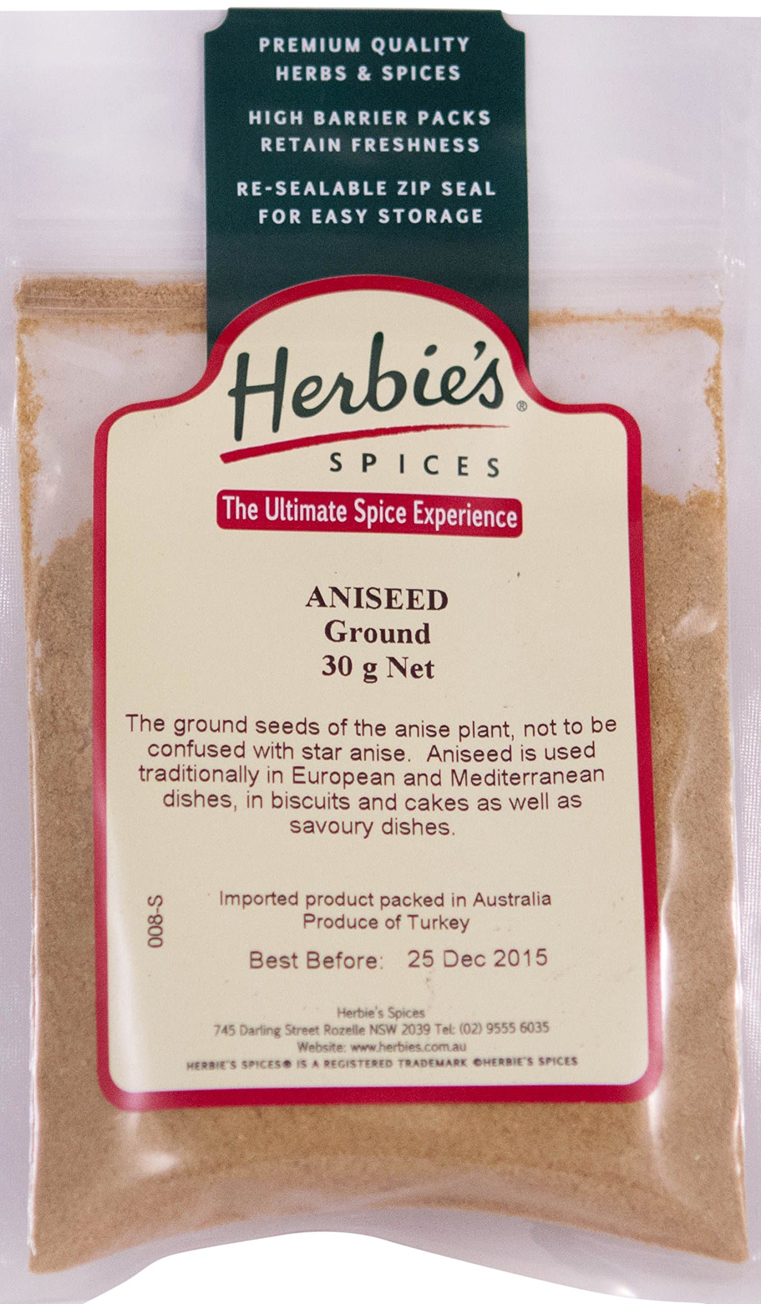 Herbie's Spices Aniseed (Ground) - 30g