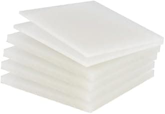 PP Polypropylene Sheet Plate Thickness 3mm-20mm Hard Sheet PVC Plate PP PE Sheet (100mm * 200mm * 3mm * 30 Pieces)