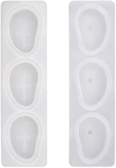 3-Cavity Mango Mold Cake Silicone Molds for Baking Dessert Jelly Ice Cream 3D Fruit Shapes Silicone Mold for Chocolate Candy Pastry Truffle Pudding Jelly Cheesecake Mousse Soap