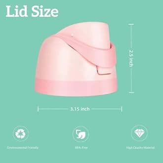 Replacement Lid for Pink Owala Freesip, One Button Top Replacement, Leakproof BPA-Free Water Bottle Cap Replacement Compatible with Owala 24oz 32oz 40oz 16oz（Pink)