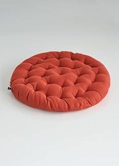 SKANDA FAB Premium Cotton Floor Seating Cushion | Luxurious Comfort & Microfiber Fill 60X60 CM Large Size for Meditation | Floor Cushion | Pooja | Living Room | Pets | Outdoor Maroon(Pack of 1)